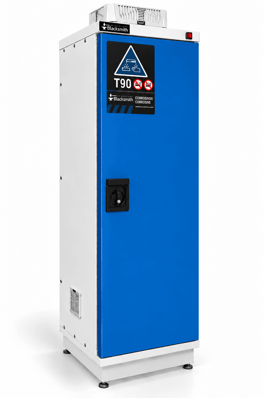 Gabinete para Corrosivos de 60 Galones T90 con Extracción – BLACKSMITH®
