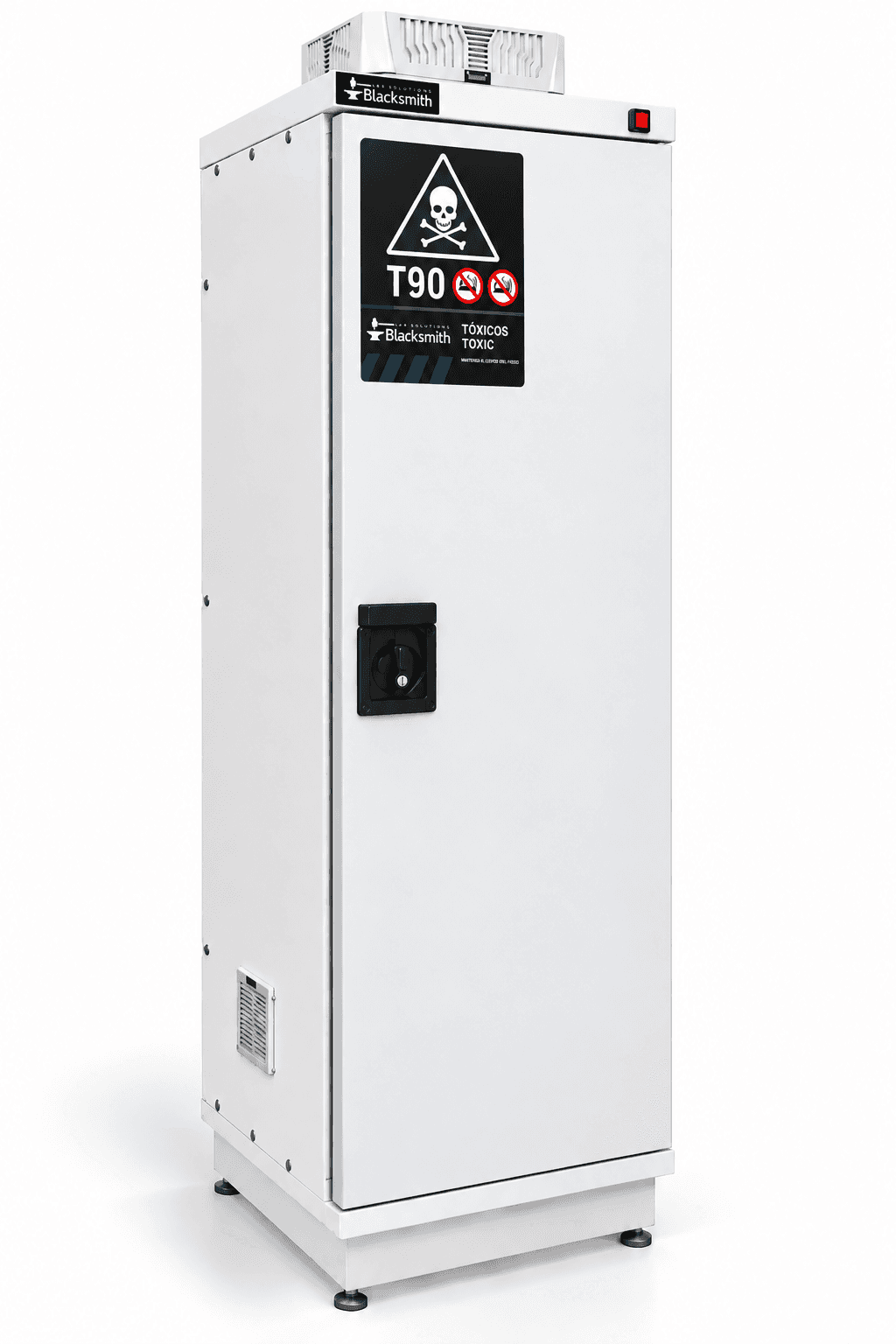 Gabinete para Tóxicos de 60 Galones T90 con Extracción – BLACKSMITH®